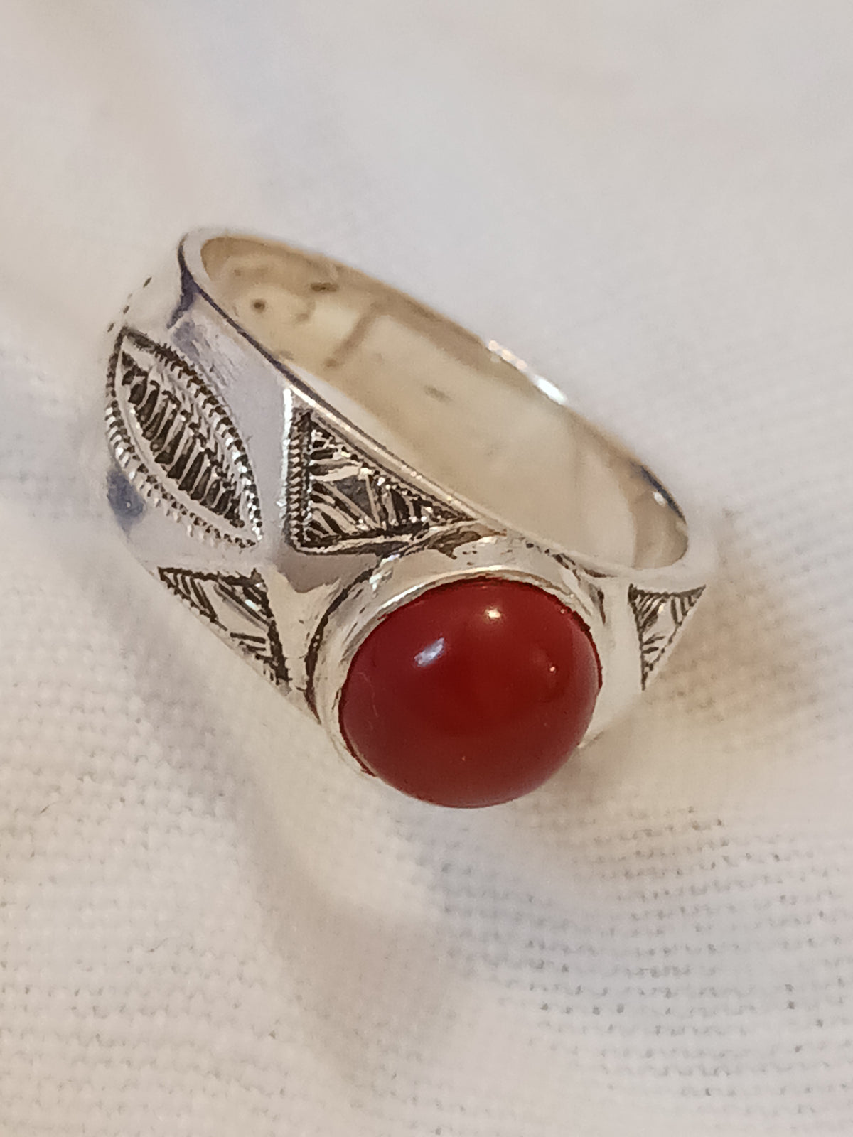 Bague touareg en argent massif