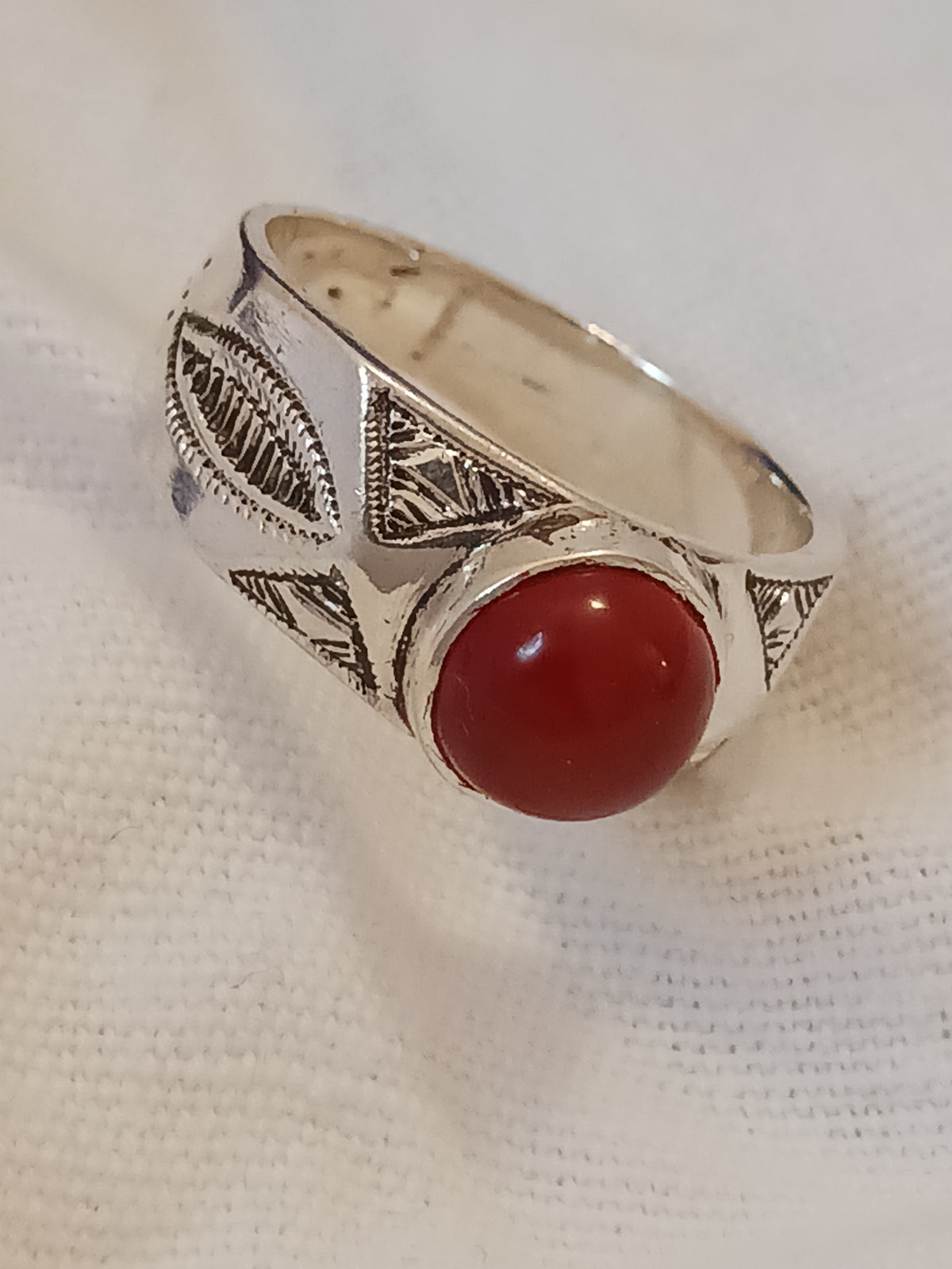 Bague touareg en argent massif