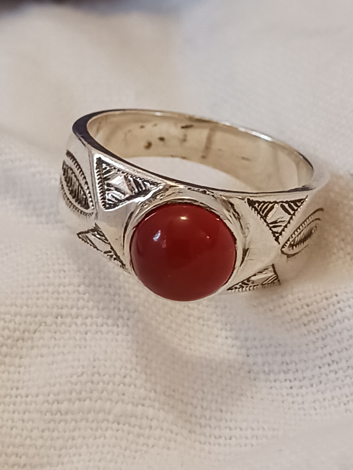 Bague touareg en argent massif