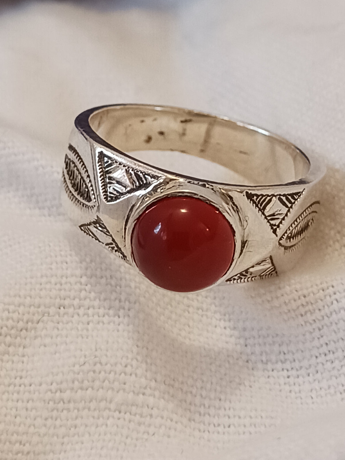 Bague touareg en argent massif