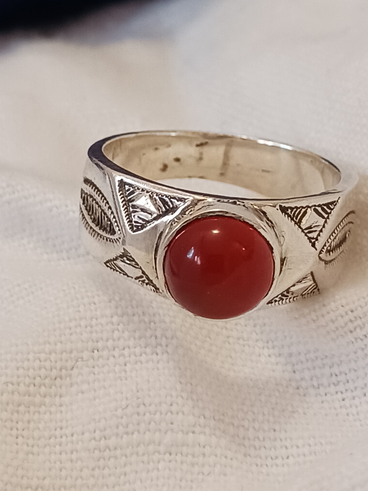 Bague touareg en argent massif