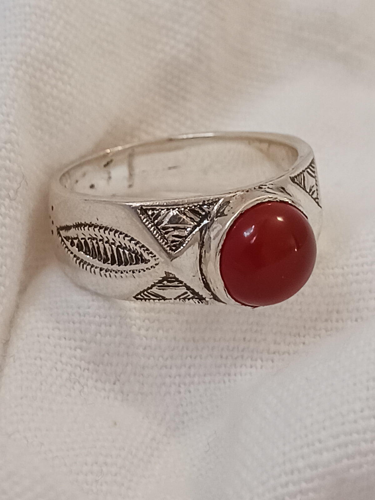 Bague touareg en argent massif