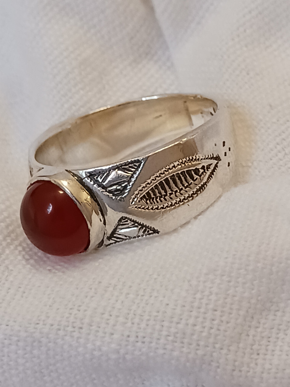 Bague touareg en argent massif
