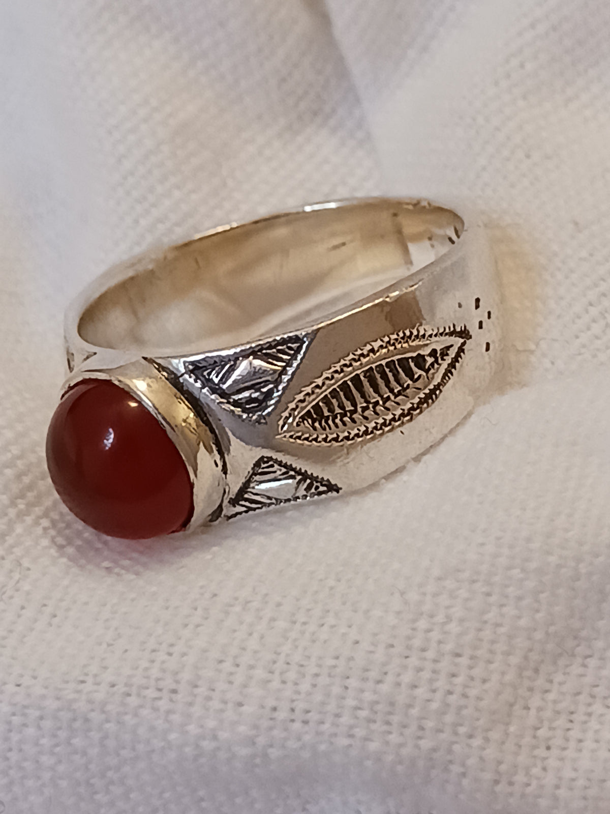 Bague touareg en argent massif