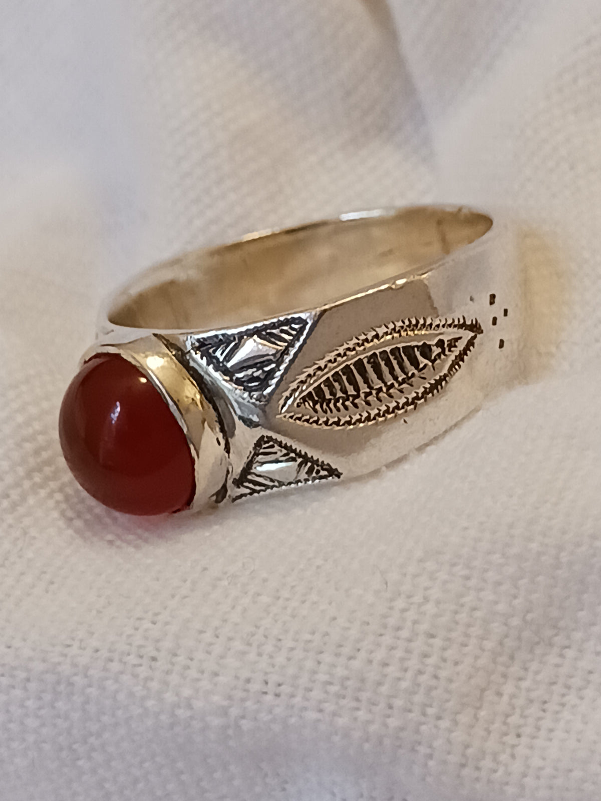 Bague touareg en argent massif