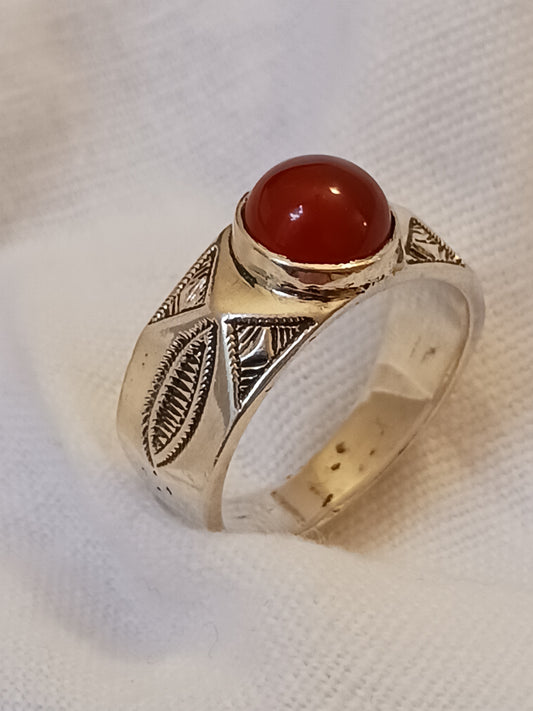 Bague touareg en argent massif