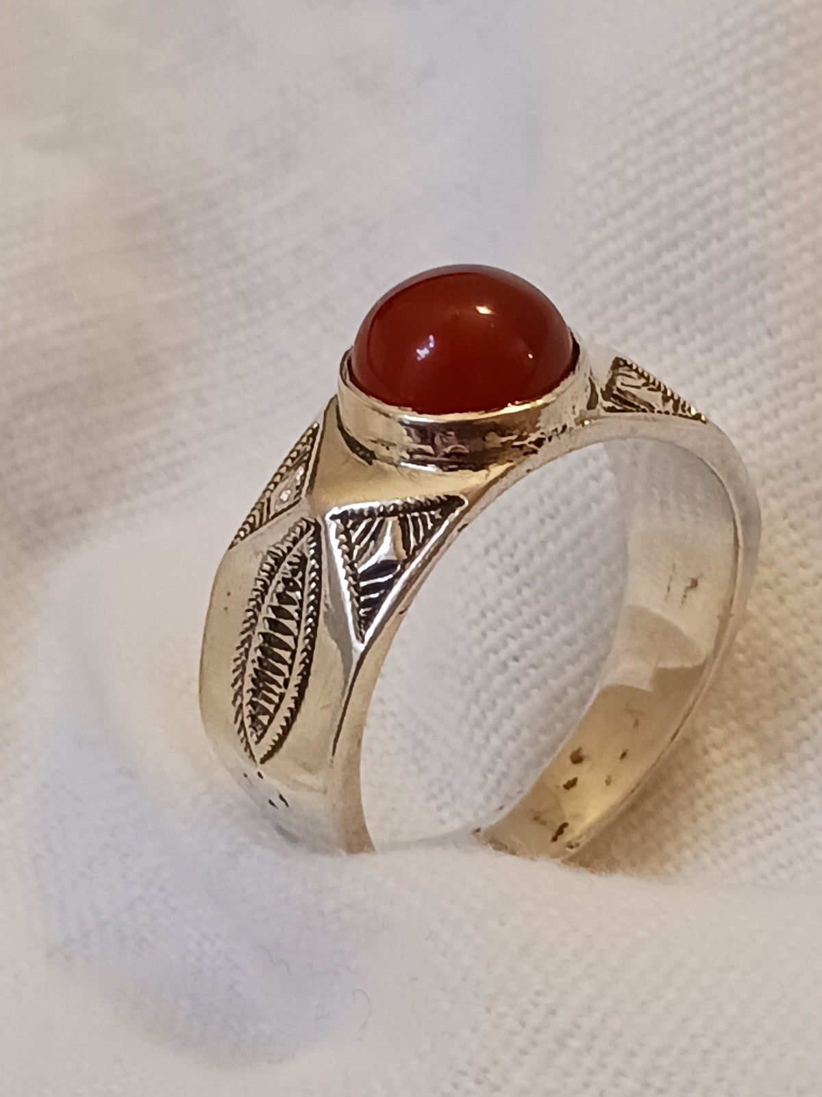 Bague touareg en argent massif