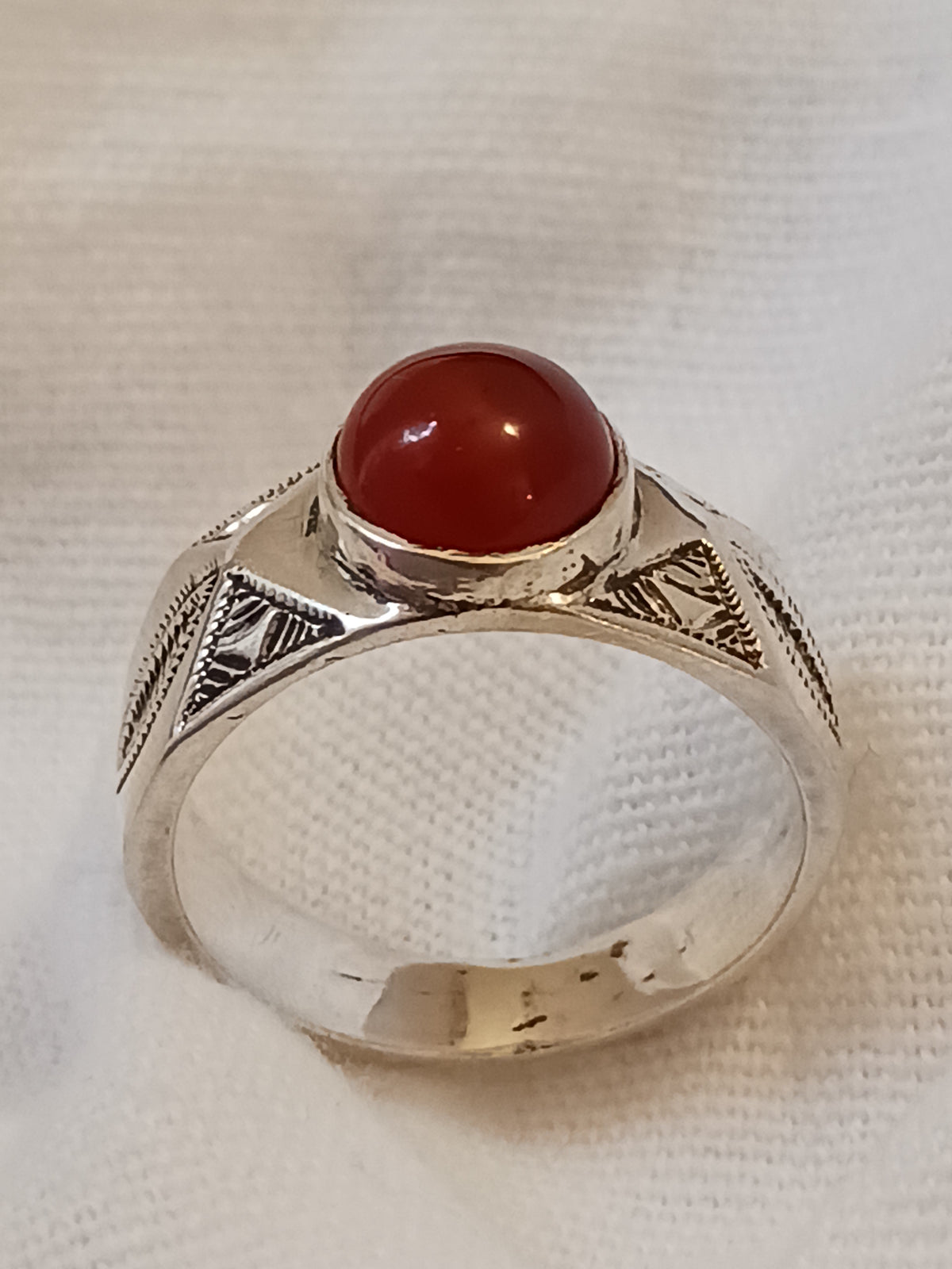 Bague touareg en argent massif