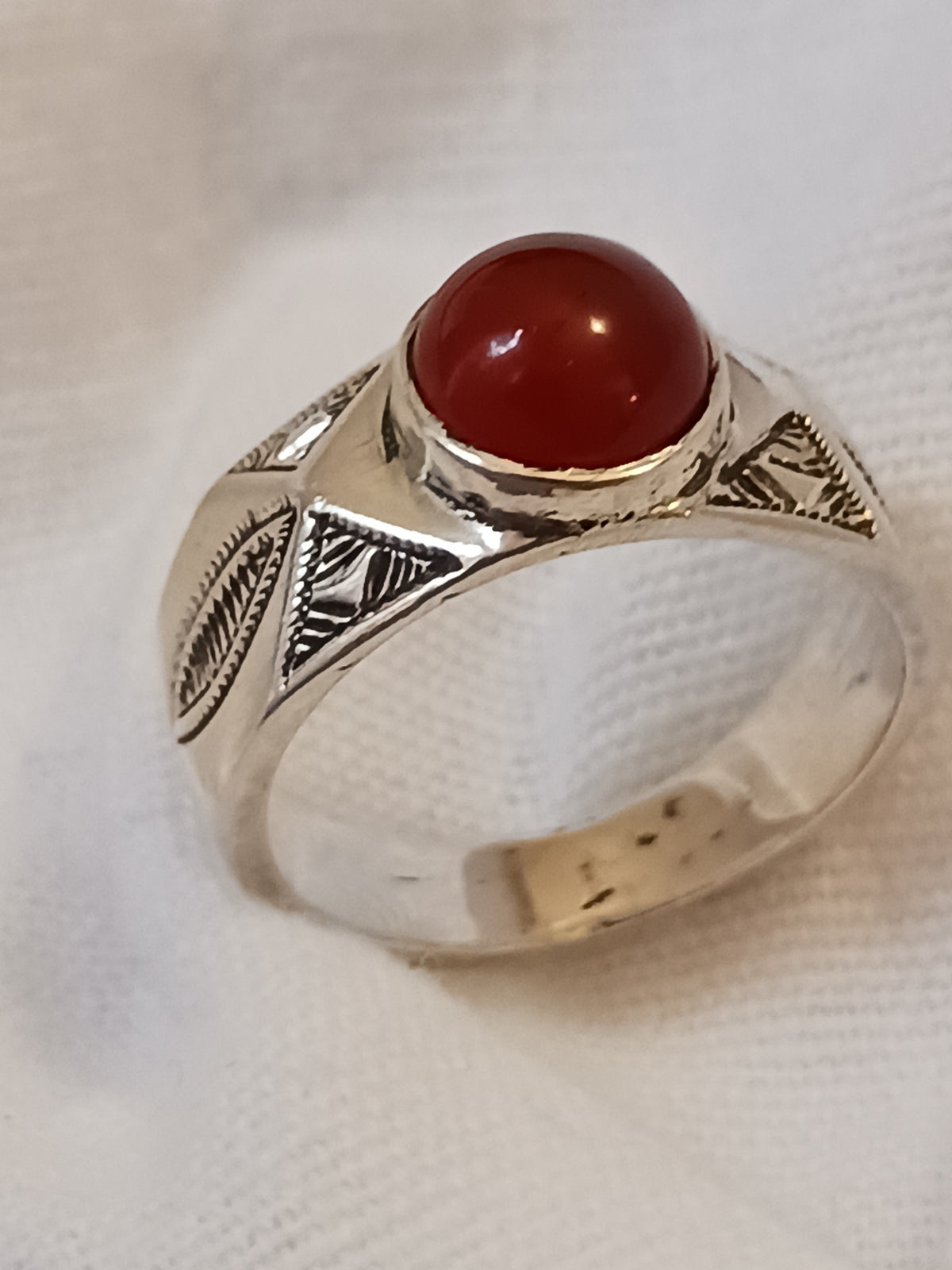 Bague touareg en argent massif