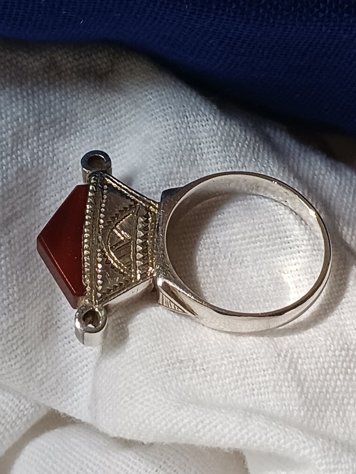 Bague touareg en argent massif