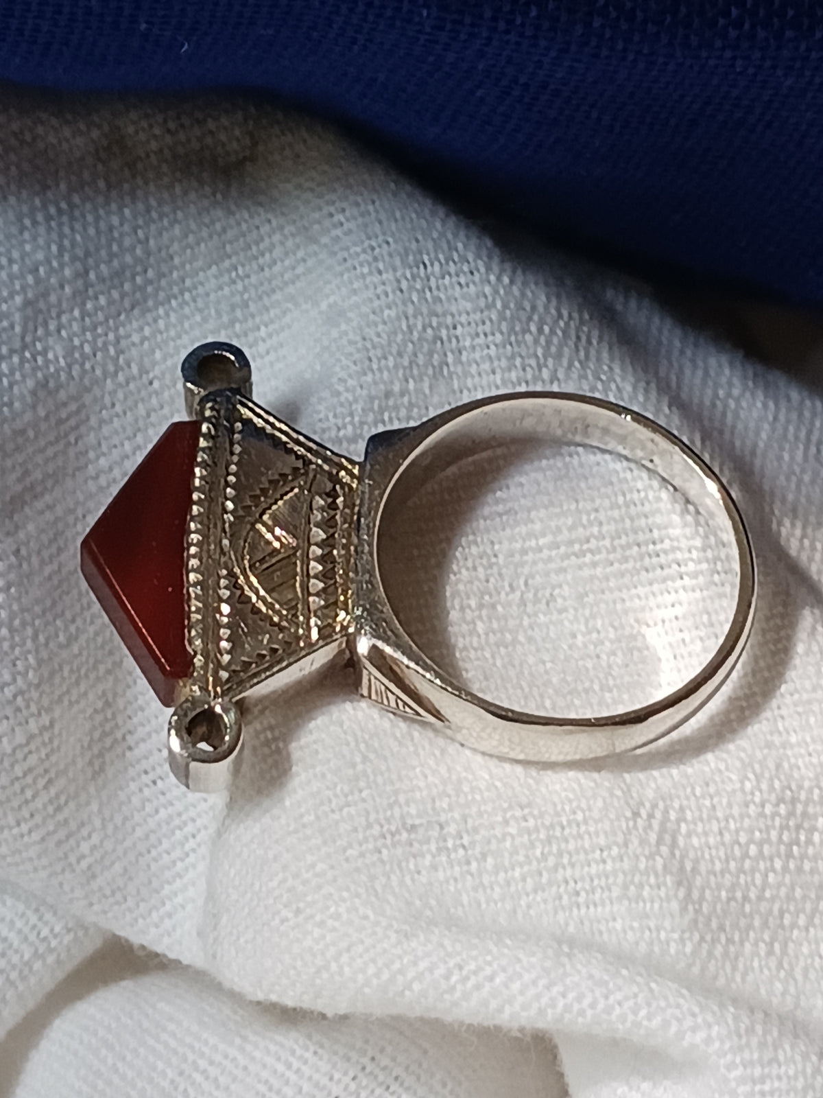 Bague touareg en argent massif