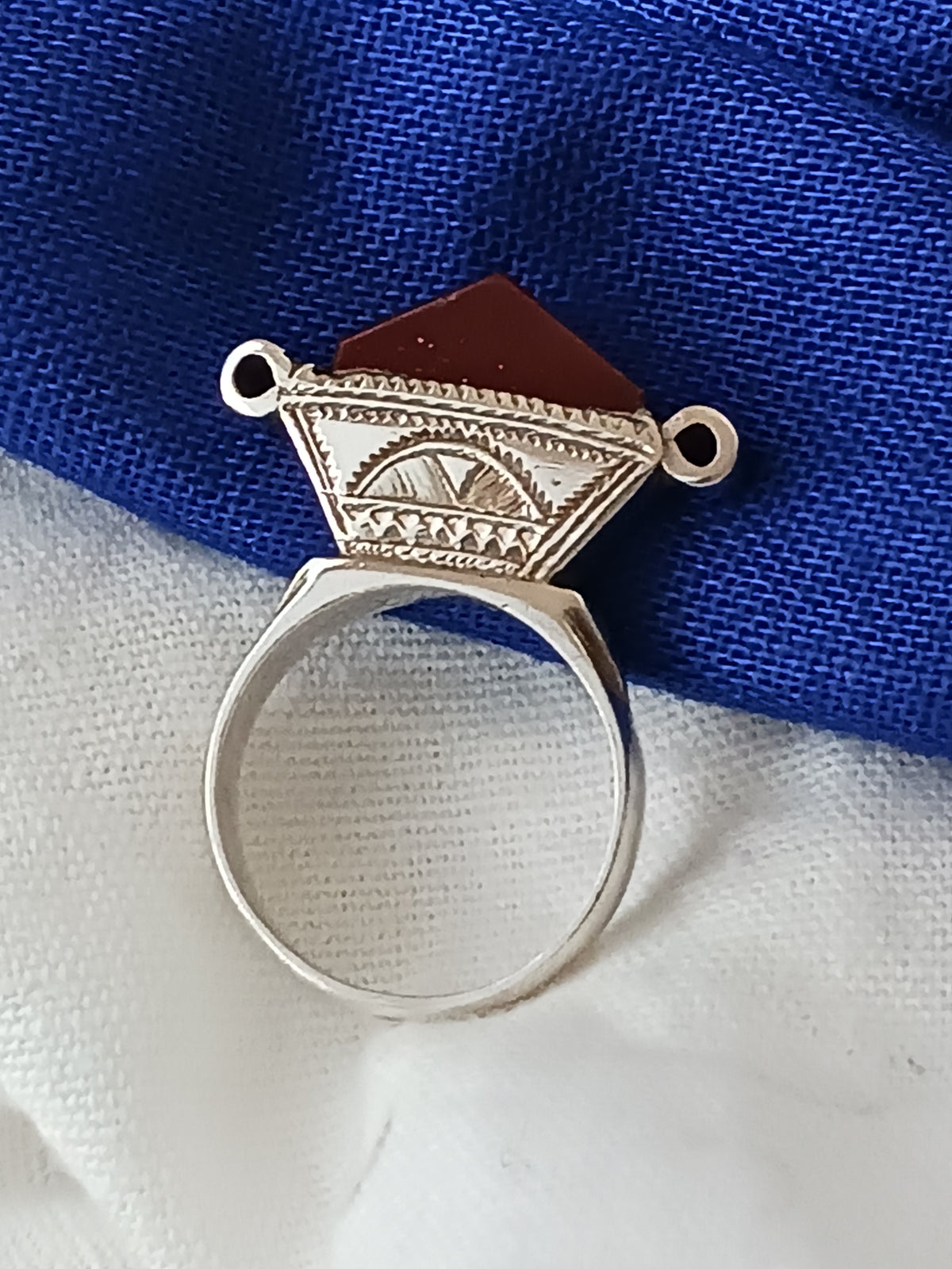 Bague touareg en argent massif