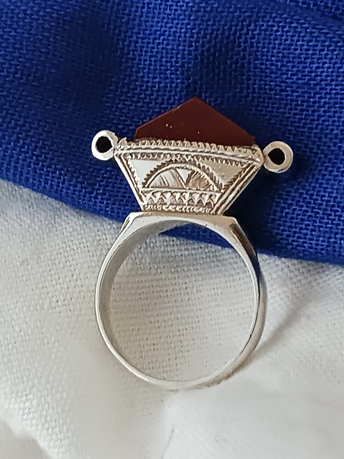Bague touareg en argent massif