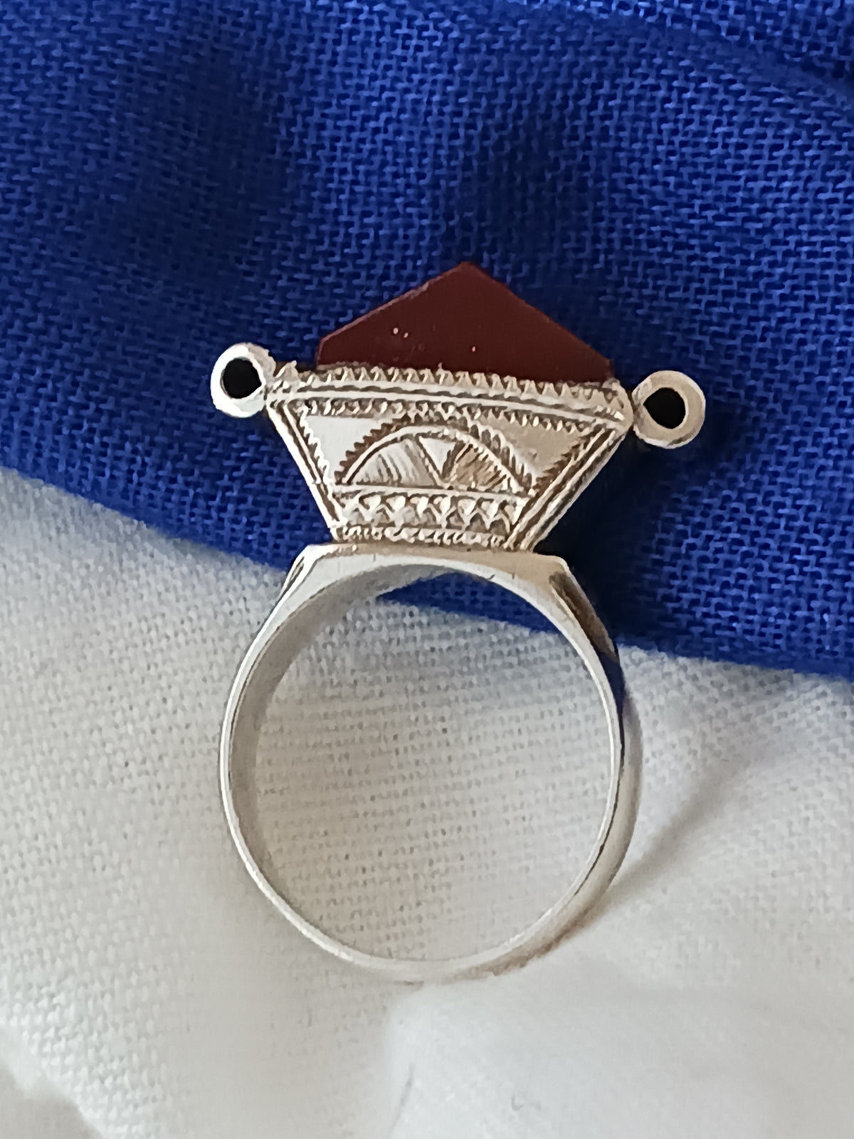 Bague touareg en argent massif