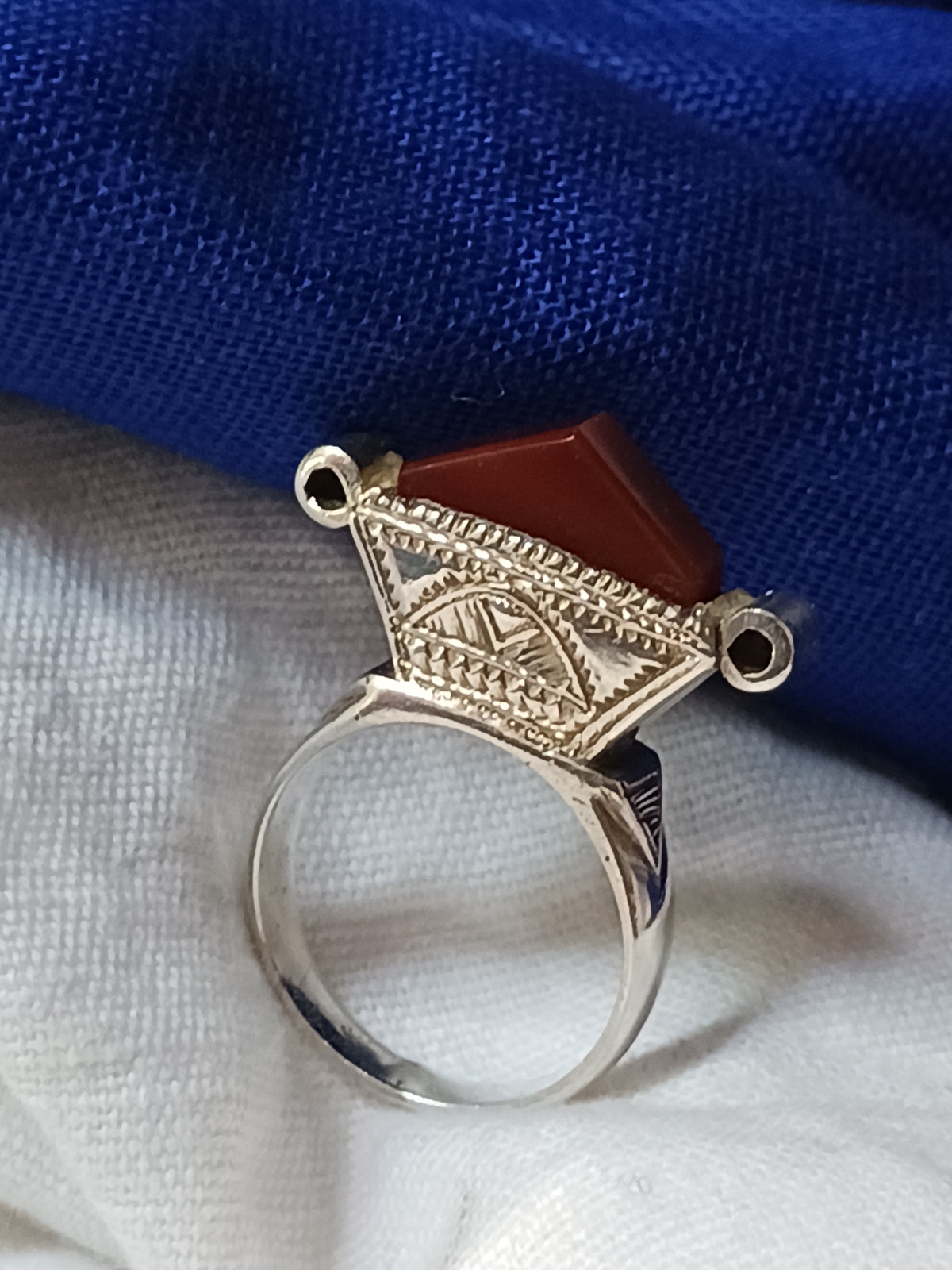 Bague touareg en argent massif