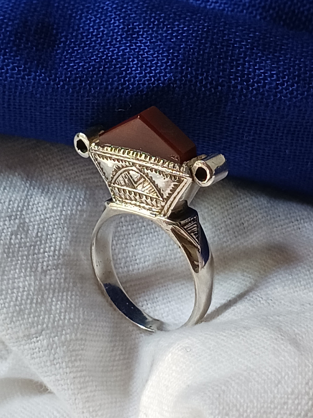 Bague touareg en argent massif