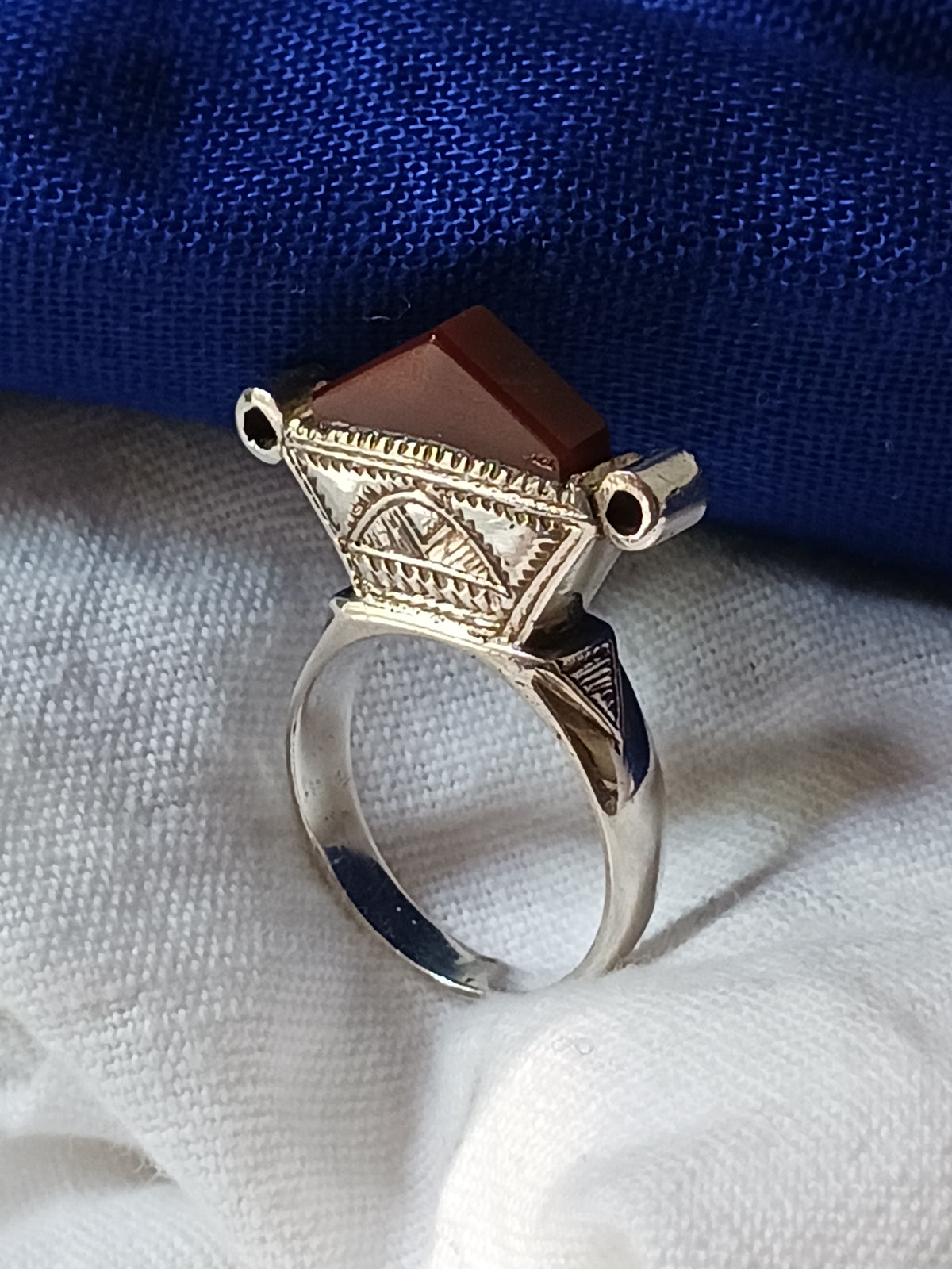 Bague touareg en argent massif