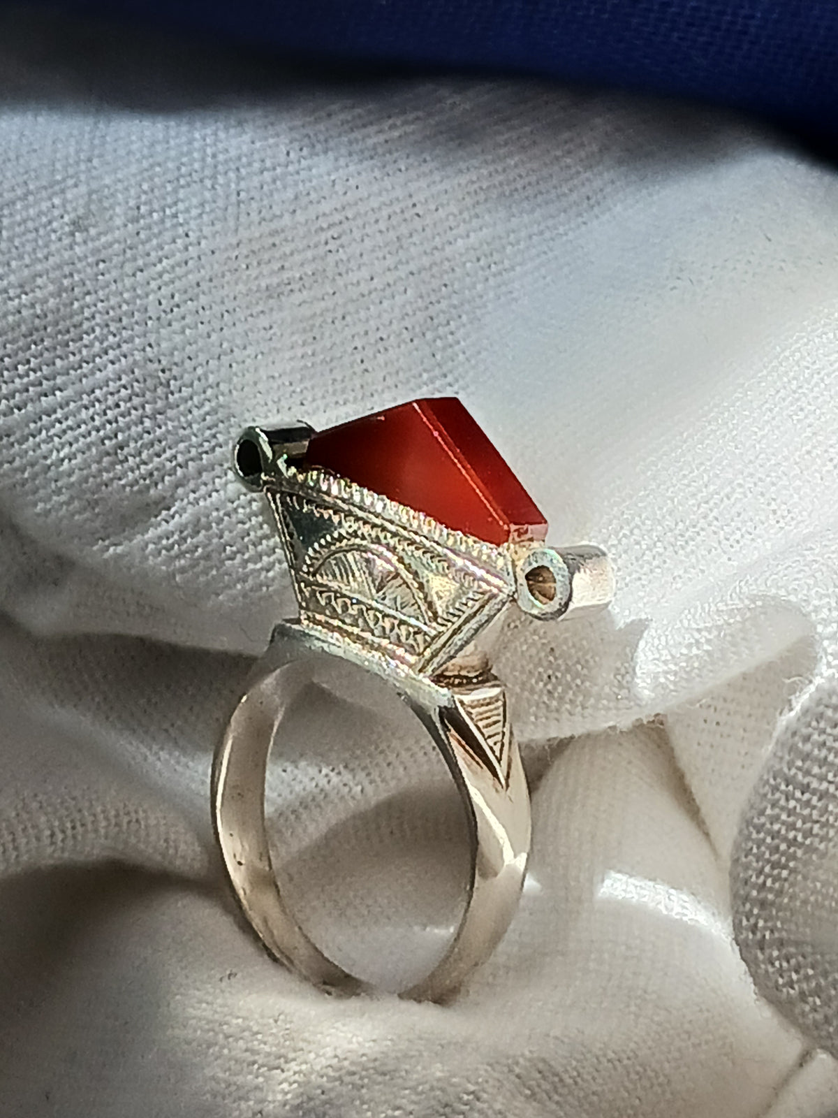 Bague touareg en argent massif