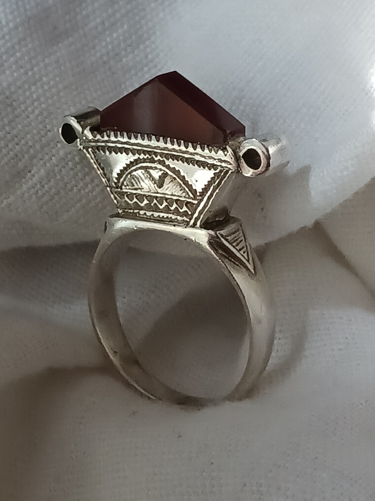 Bague touareg en argent massif