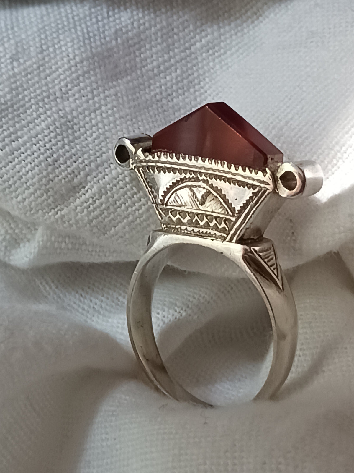 Bague touareg en argent massif