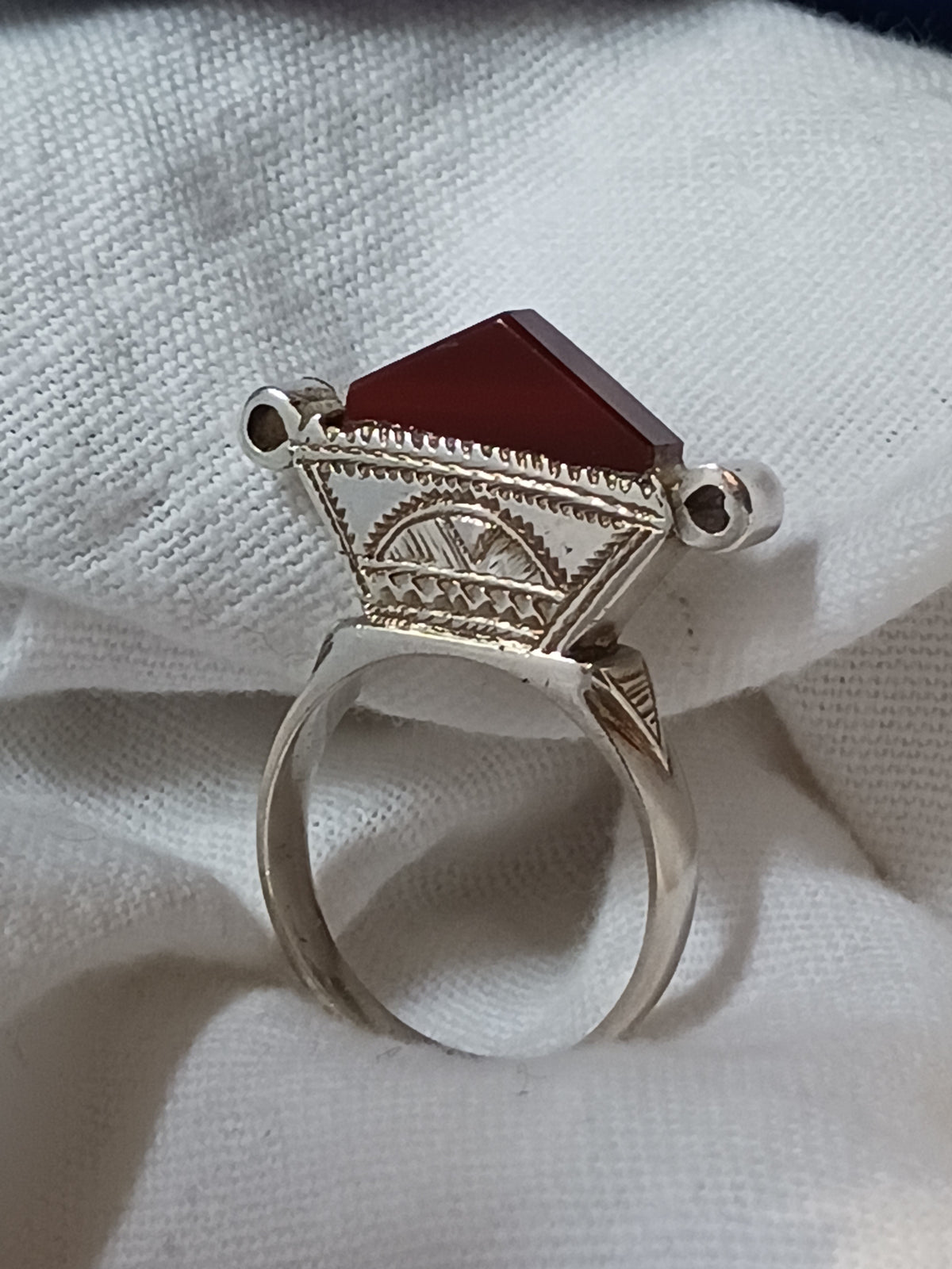 Bague touareg en argent massif