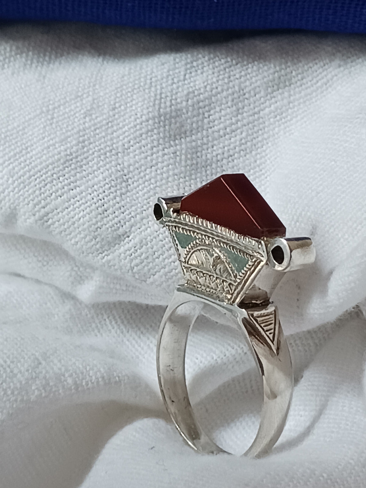 Bague touareg en argent massif
