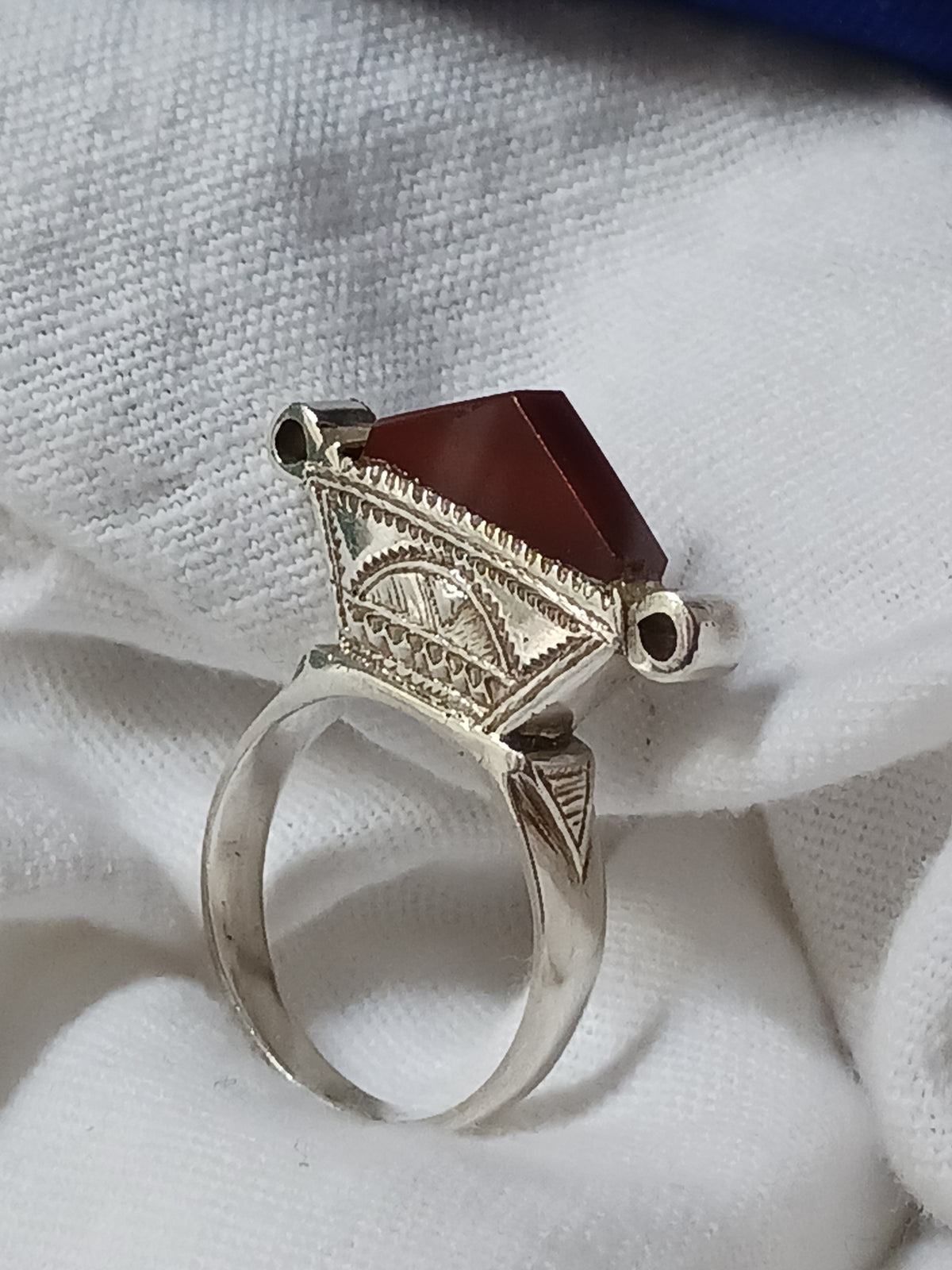 Bague touareg en argent massif