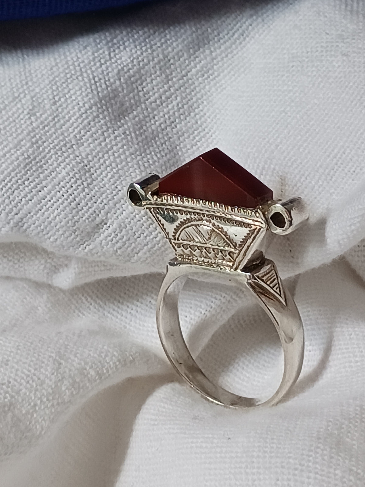 Bague touareg en argent massif