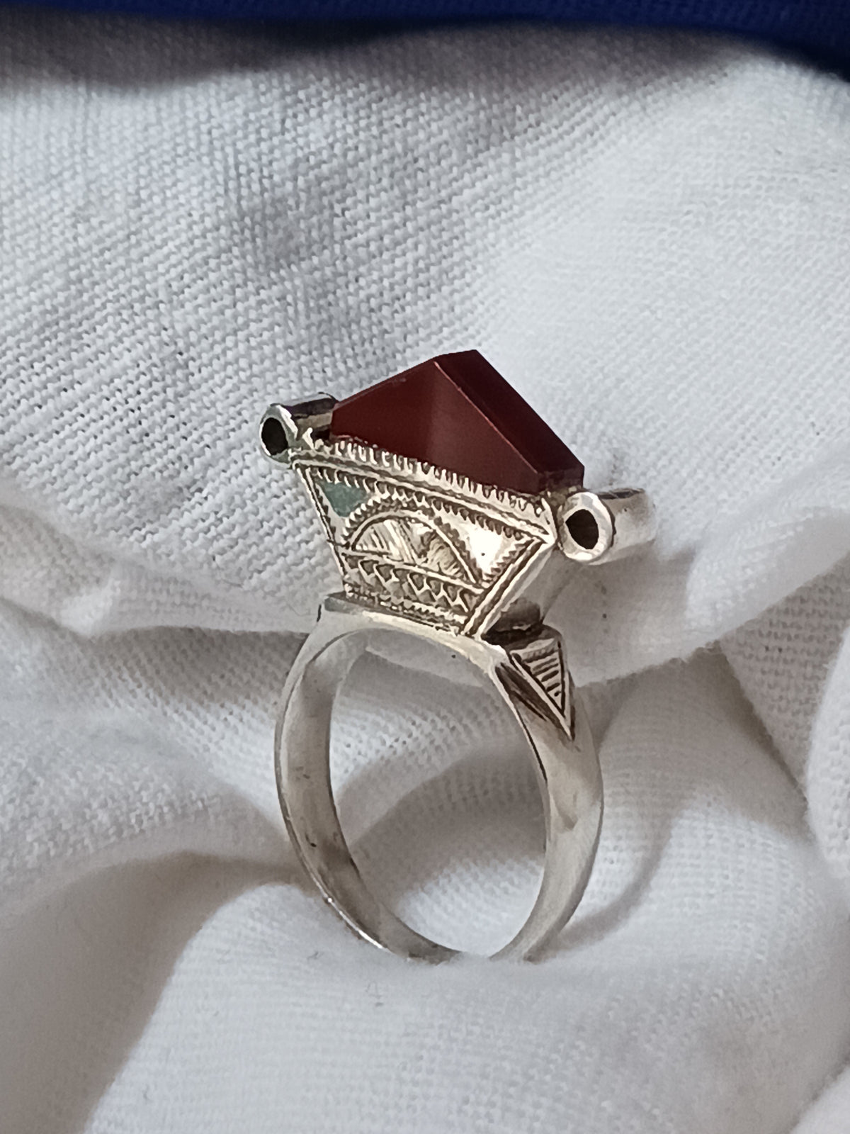 Bague touareg en argent massif