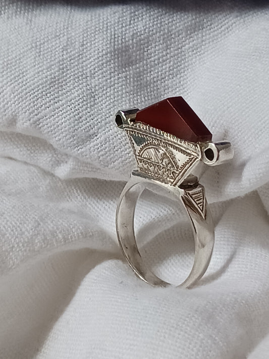 Bague touareg en argent massif