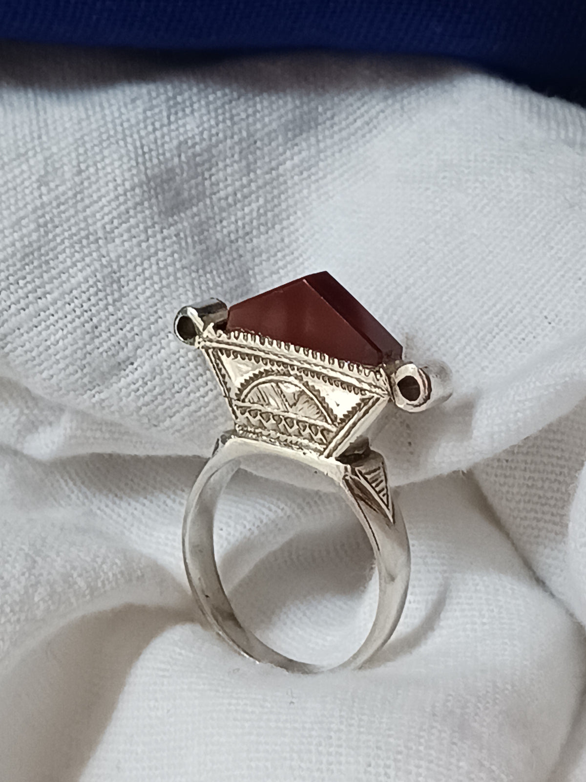 Bague touareg en argent massif