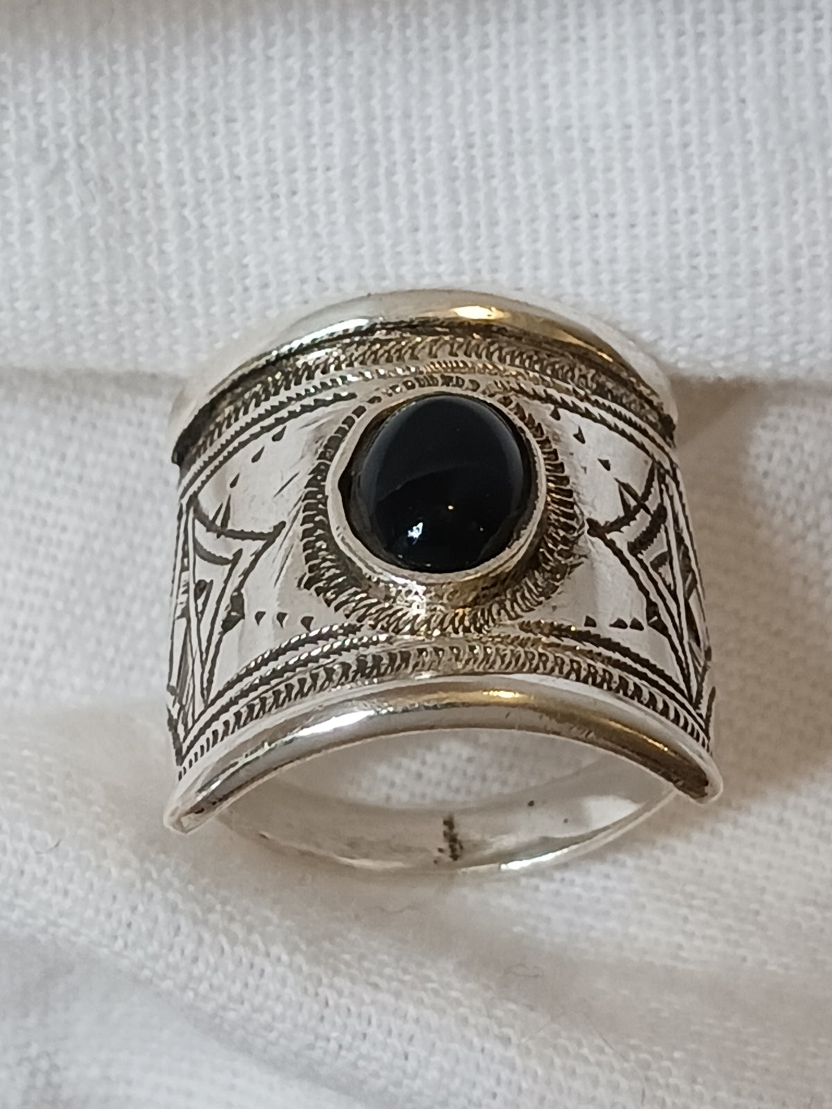 Bague touareg en argent massif