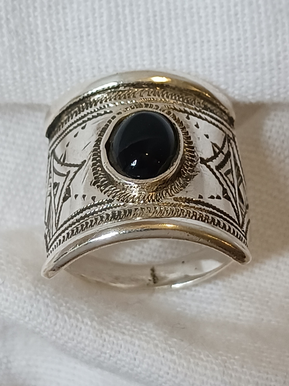 Bague touareg en argent massif