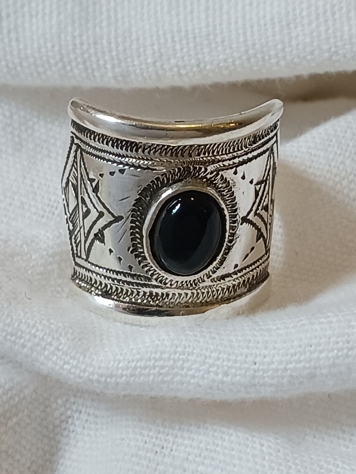 Bague touareg en argent massif