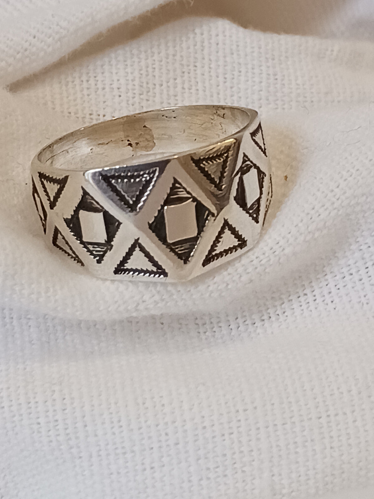 Bague touareg en argent massif