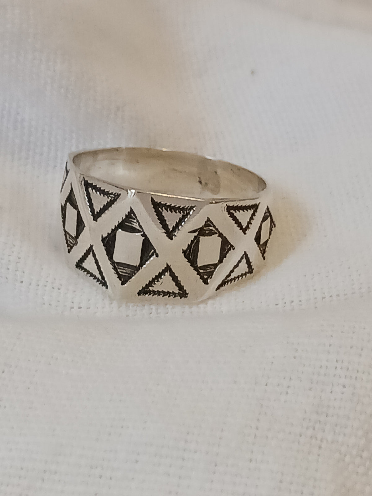 Bague touareg en argent massif
