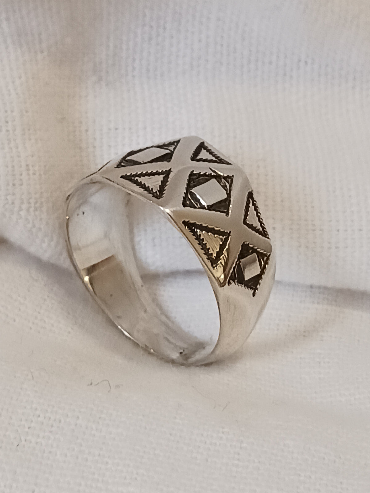 Bague touareg en argent massif