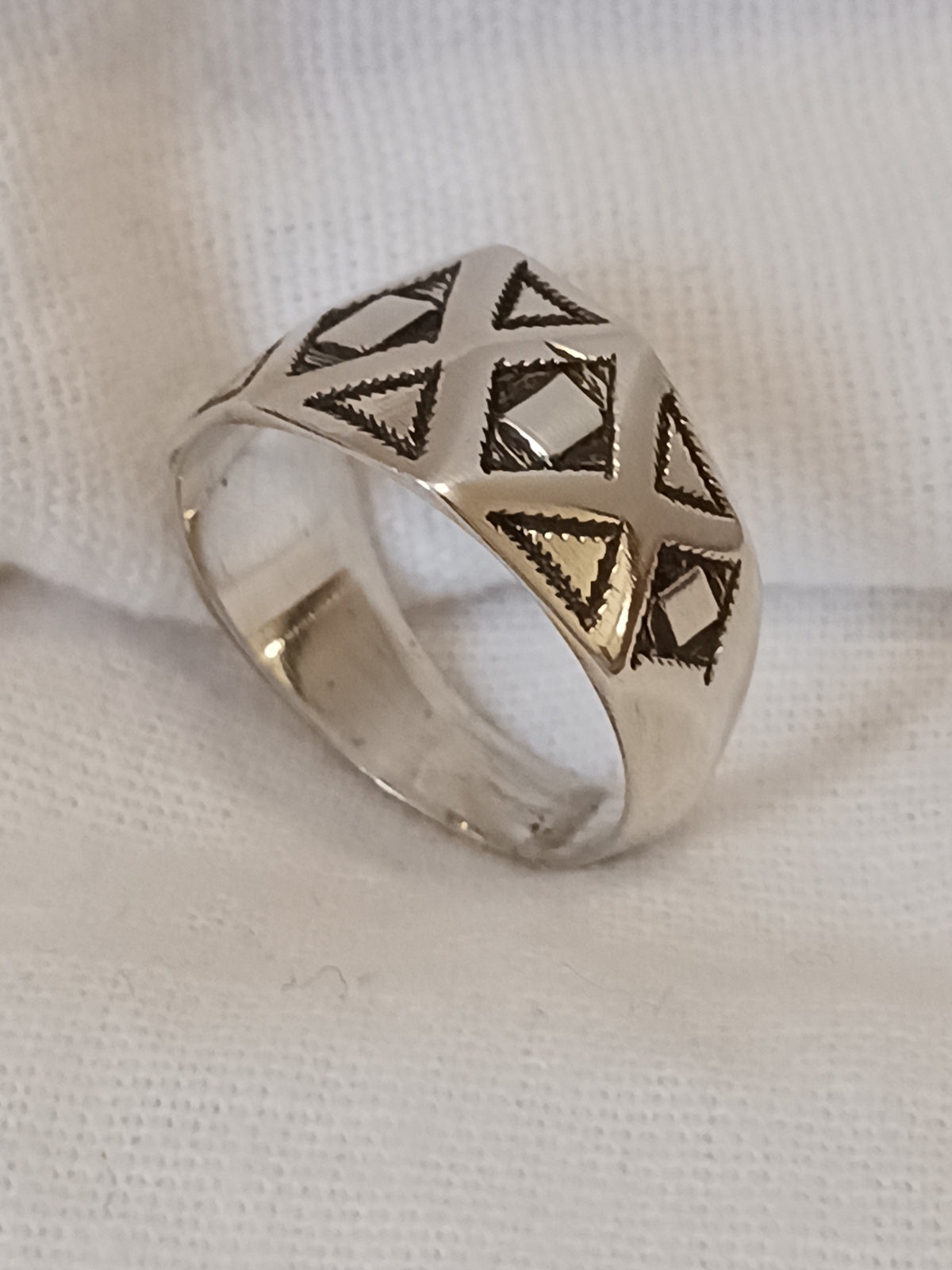 Bague touareg en argent massif