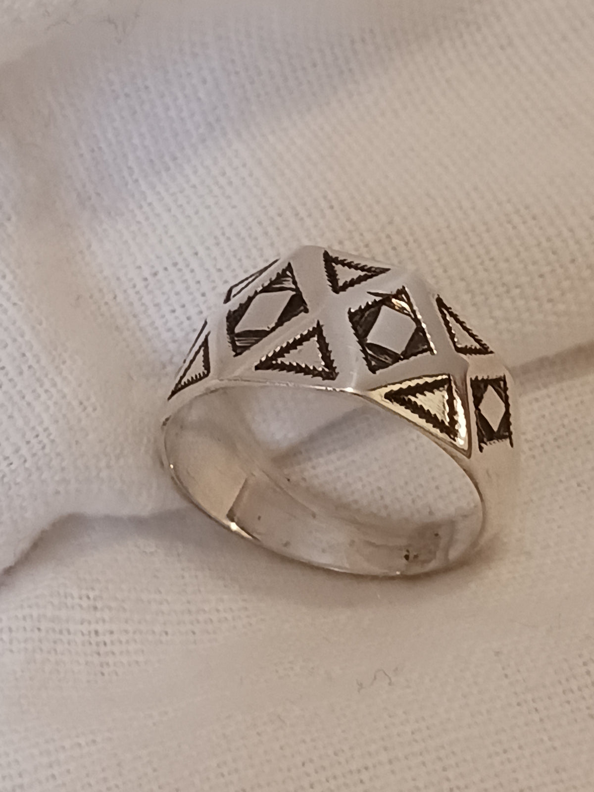 Bague touareg en argent massif