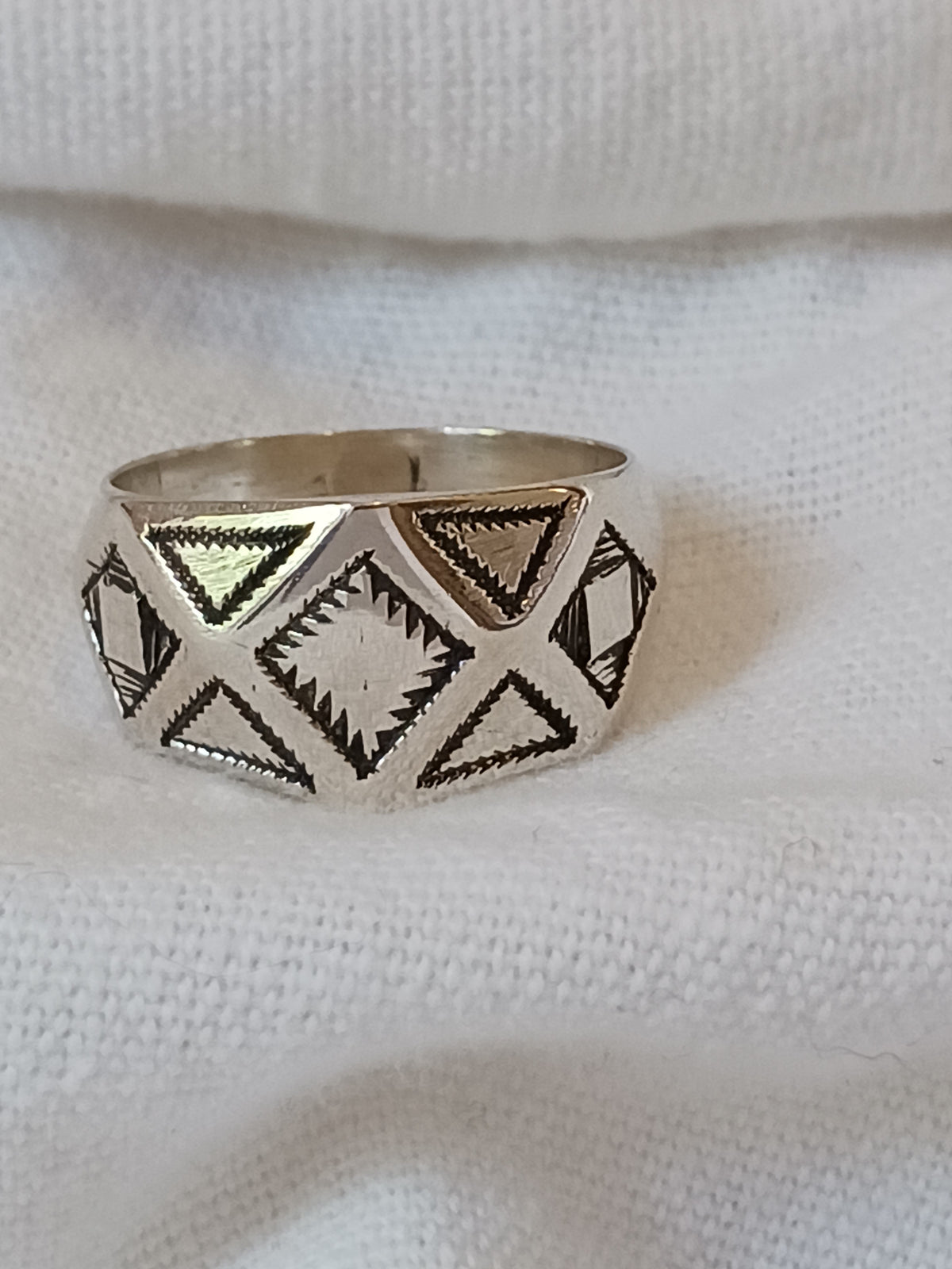 Bague touareg en argent massif