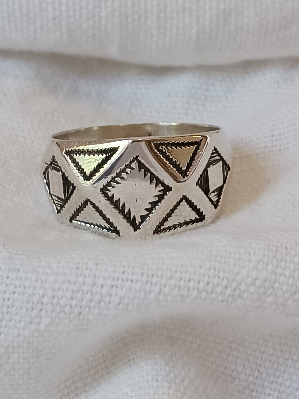Bague touareg en argent massif
