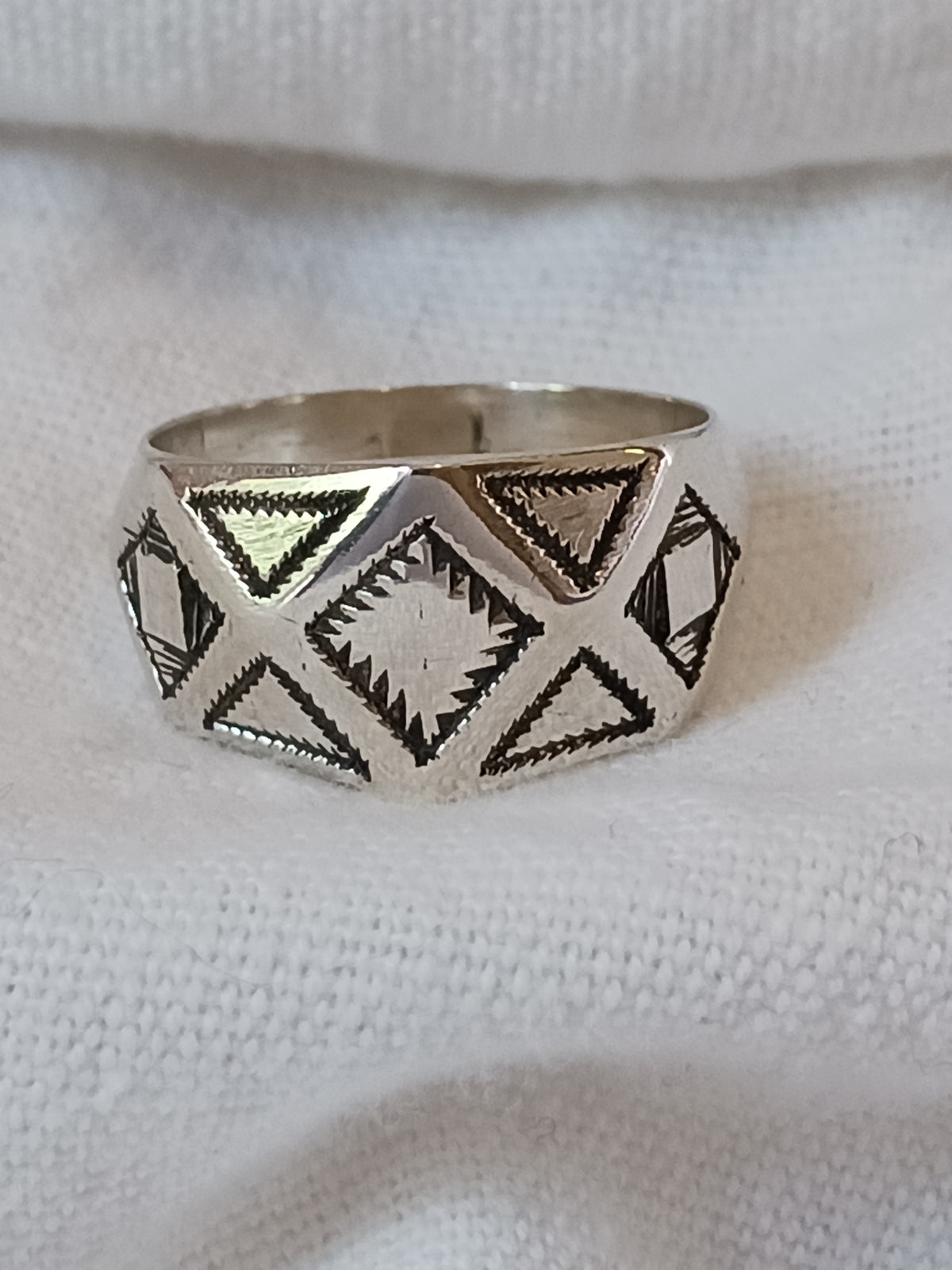 Bague touareg en argent massif