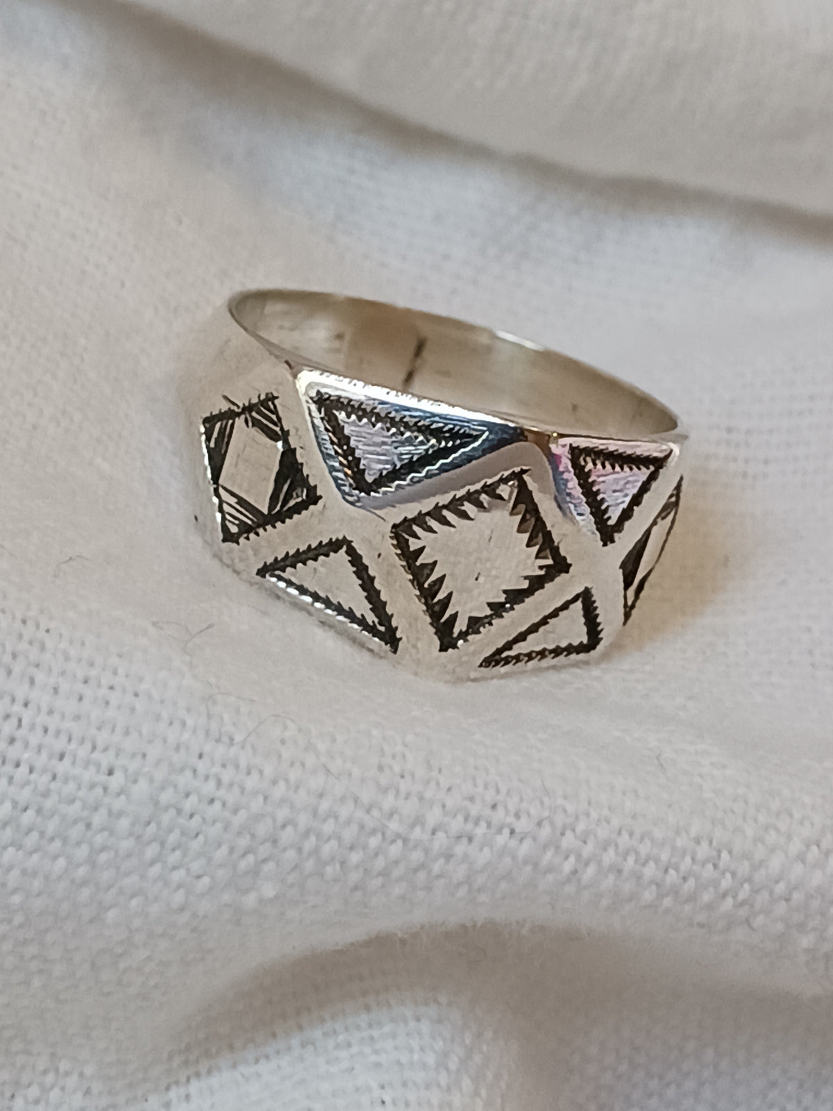 Bague touareg en argent massif