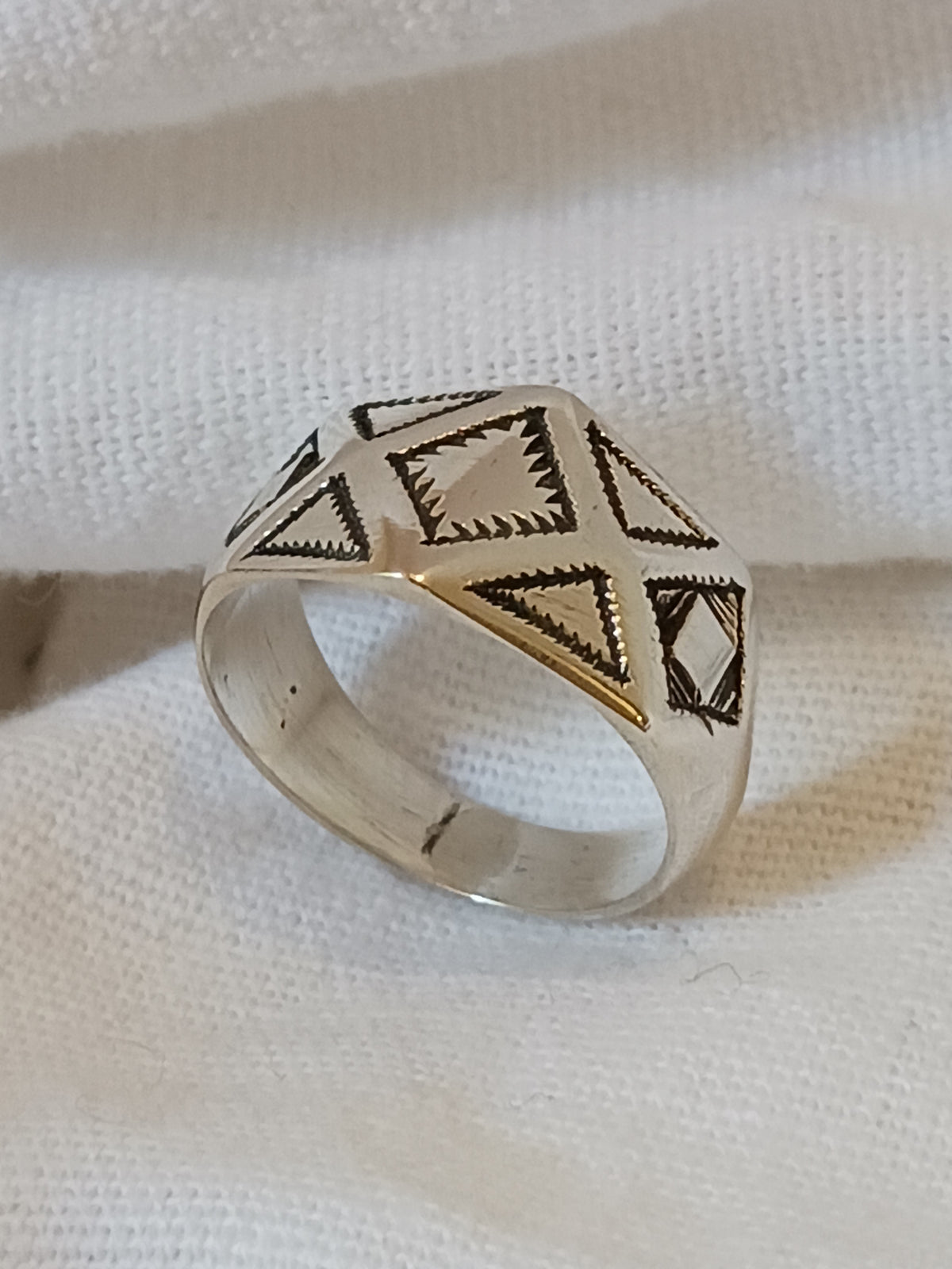 Bague touareg en argent massif