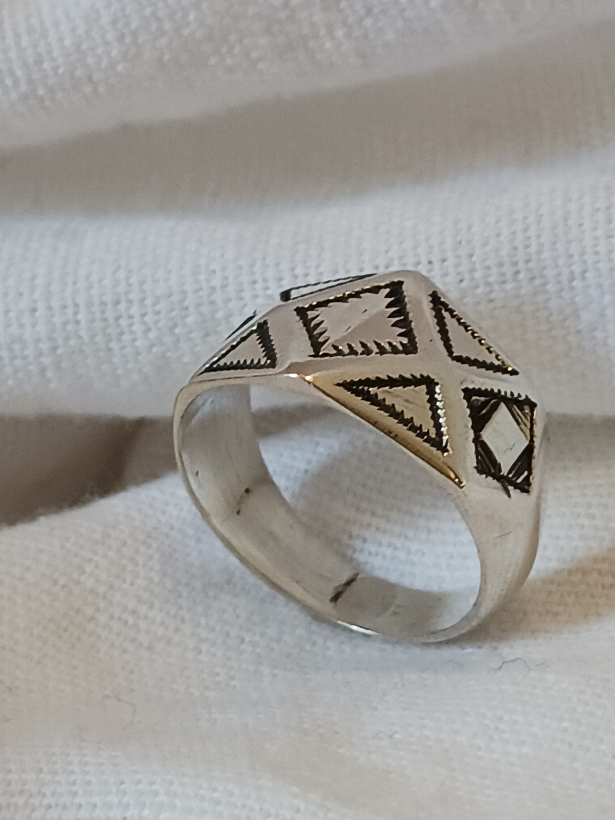 Bague touareg en argent massif