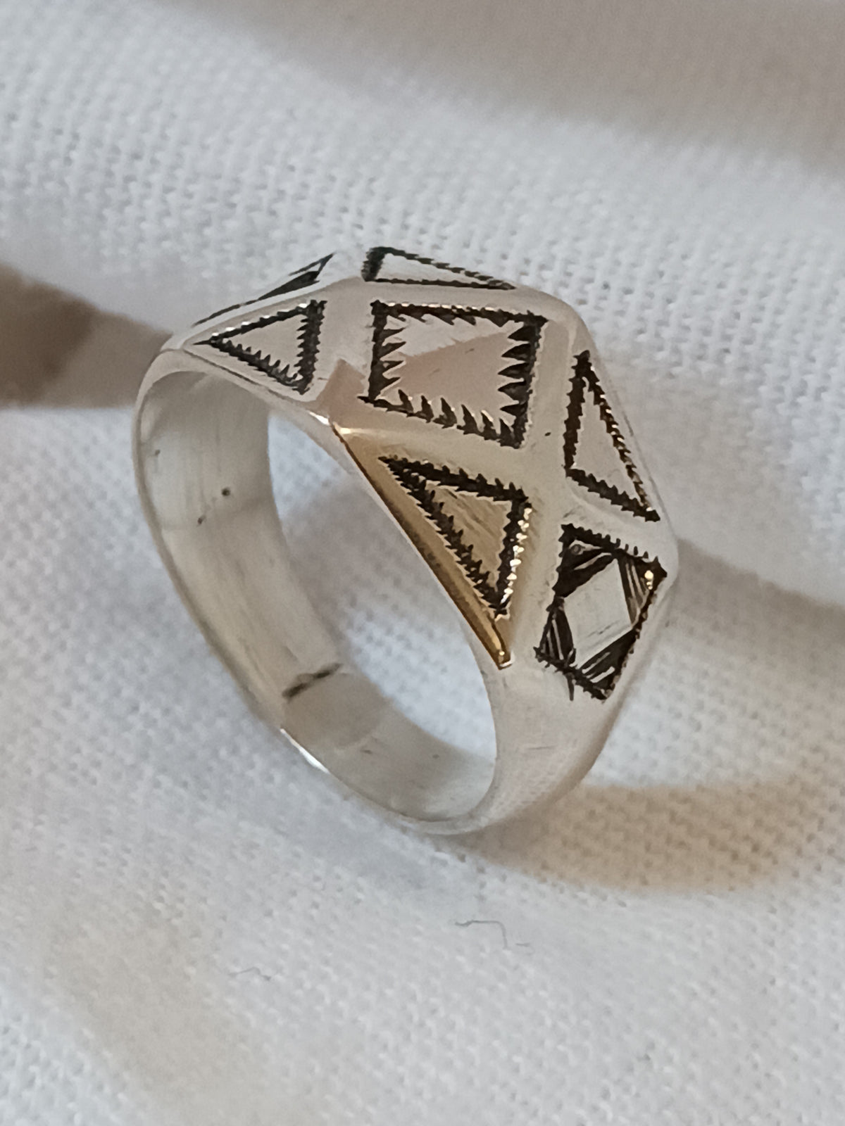 Bague touareg en argent massif