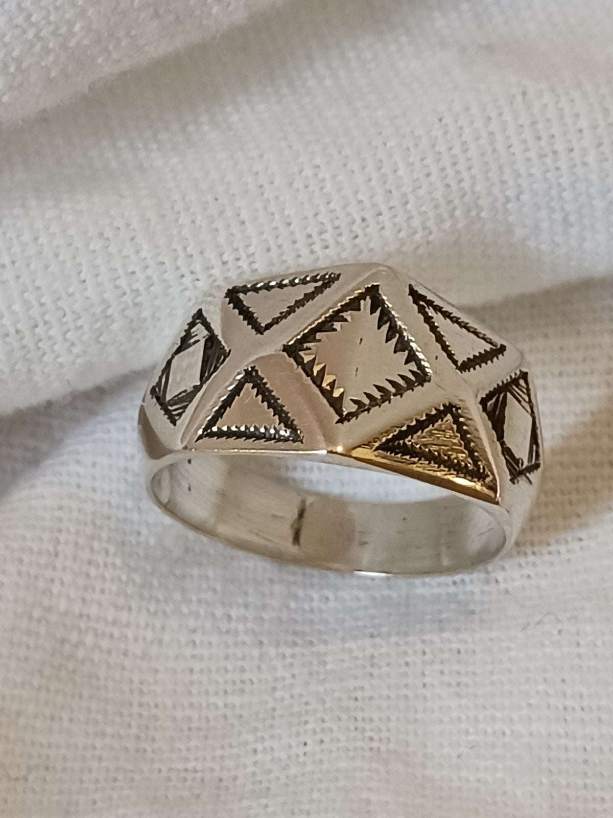 Bague touareg en argent massif