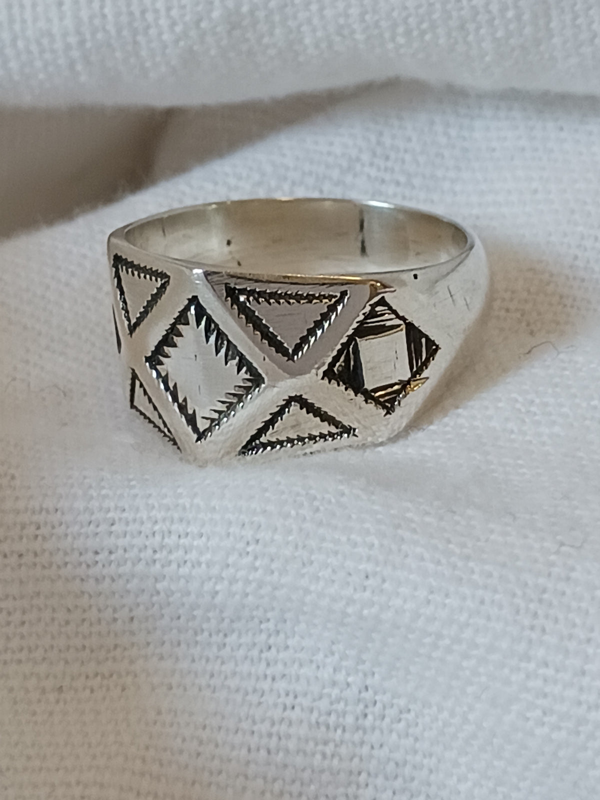 Bague touareg en argent massif