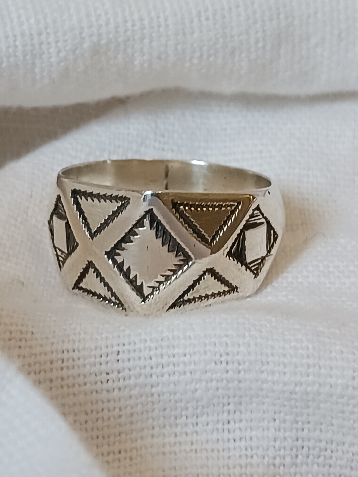 Bague touareg en argent massif