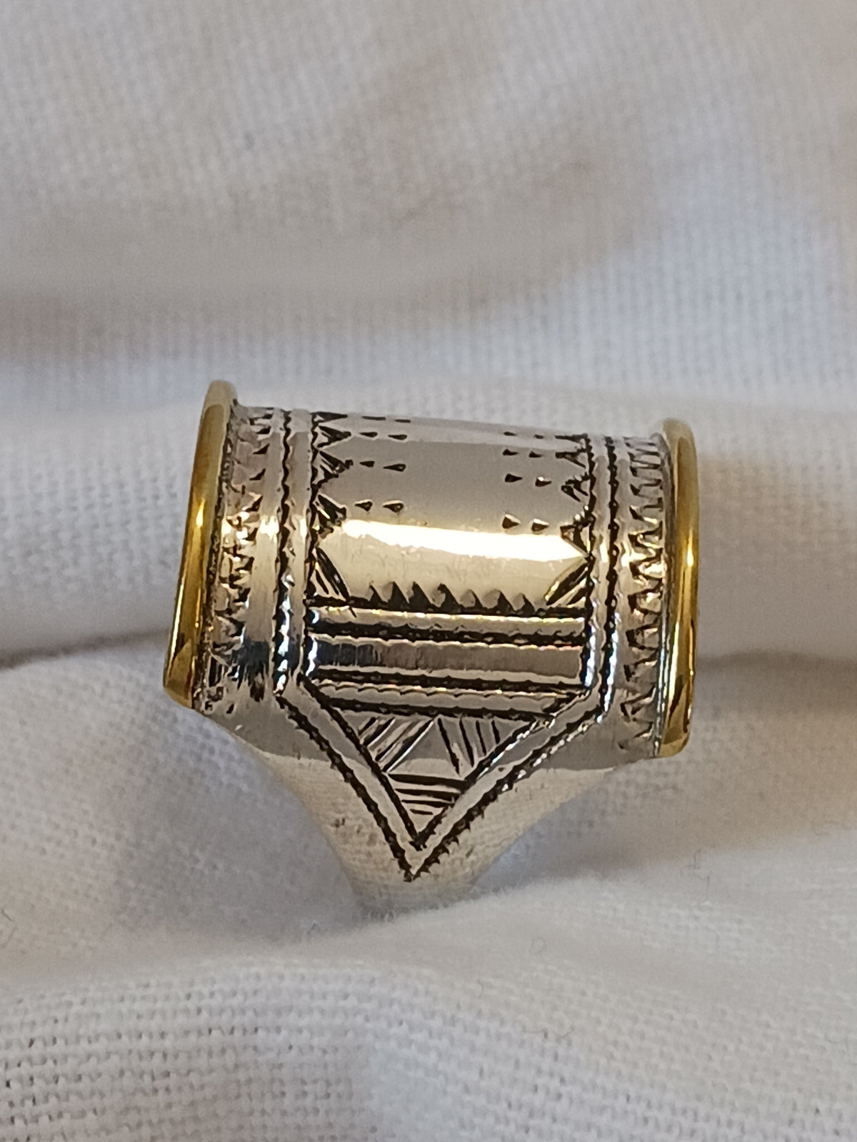 Bague touareg en argent massif